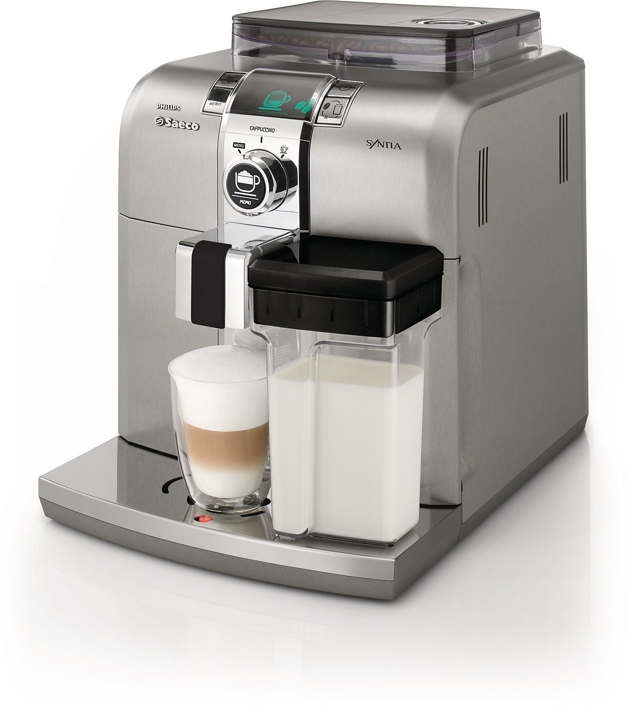 Malignant antique possibility Coffee Deal: Philips Saeco Syntia Cappuccino SuperAutomatic Espresso Machine  - The Chosen Bean